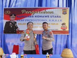 Kapolres Konut Bangga ke Kapolsek Wiwirano atas Kinerjanya 