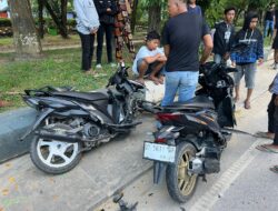 Dua Pengendara Motor Di Kendari Dilarikan ke Rumah Sakit Usai Saling Tabrak