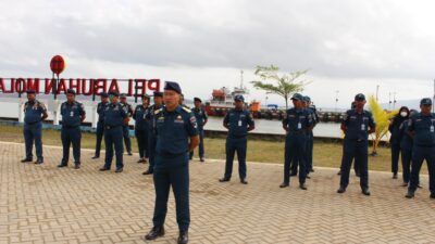 KUPP Kelas I Molawe Gelar Upacara Peringati Harhubnas 2023