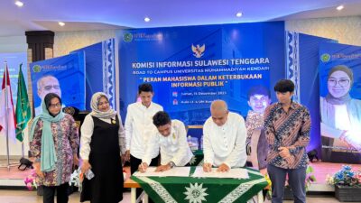 KI Sultra Teken MoU Bersama Universitas Muhammadiyah Kendari
