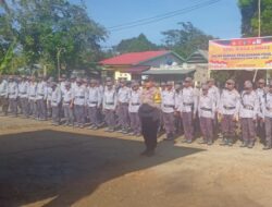 Polsek Rate-Rate Gelar Apel Linmas Persiapan Pengaman Pemilu 14 Februari 2024