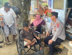 Polresta Kendari Berikan Bantuan Alat Kesehatan untuk Penyandang Disabilitas