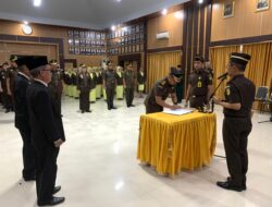 Wakil Kajati dan Sejumlah Pejabat Eselon III di Kejati Sultra Resmi Dilantik