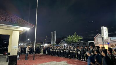Ciptakan Situasi Yang Aman dan Kondusif, Polresta Kendari Gelar Apel Cipta Kondisi Skala Besar