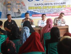 Polresta Kendari Gelar Jumat Curhat di Kelurahan Punggolaka