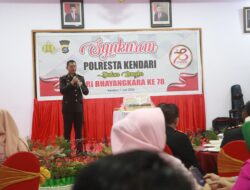 Polresta Kendari Gelar Kegiatan Syukuran Hari Bhayangkara ke-78