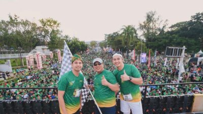 Puluhan Ribu Masyarakat Mengikuti Kegiatan Run Bersama Ruksamin dan Raffi Ahmad