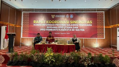 KI Sultra Kembali Menggelar Rapat Kordinasi Sinergitas Bersama PPID se Sultra
