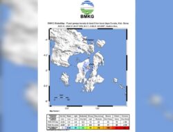 Wilayah Muna Diguncang Gempabumi Tektonik 2.7 SR