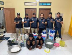 Buat Bahan Peledak Ikan, Dua Nelayan Asal Kolaka Diamankan Ditpolairud Polda Sultra