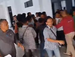 Demo Soal Dugaan Korupsi di Dinas Perkebunan dan Hortikultura Sultra Berakhir Ricuh