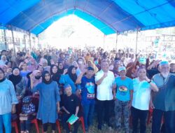 Resmi Dikukuhkan, Ratusan Tim Pemenangan di Puuwatu Siap Menangkan AJP-ASLI di Pilwali Kendari