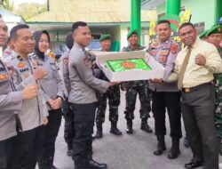 Polresta Kendari Beri Kejutan Kepada Kodim 1417/ Kendari di HUT TNI Ke-79
