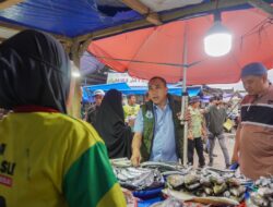 Blusukan ke Pasar Tradisional, Cawawali Kendari Andi Sulolipu Bakal Tingkatkan Kesejahteraan Pedagang