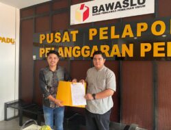 Bawa Barang Bukti, Korpus BEM Se-Sultra Resmi Laporkan Cagub ASR ke Bawaslu RI, Dugaan Money Politik