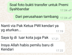 Konfimasi Foto Transaksi Uang Rp100 Juta, Kepala Syahbandar Lapuko Diduga Catut Nama PWI