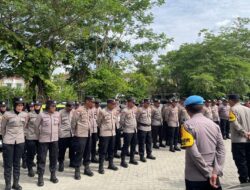 Ratusan Personel Polresta Kendari Dikerahkan Amankan Rapat Pleno Pilkada 2024