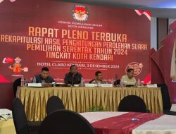 Rapat Pleno Tingkat Kendari Diskorsing, Menunggu TPS 09 Kemaraya Selesai PSU