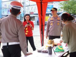 Pastikan Kelancaran Arus Lalulintas, Kapolresta Kendari Pantau Pasar Tumpah Kota Kendari