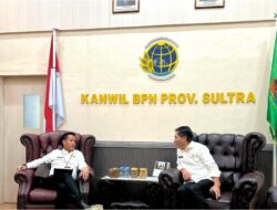 Kakanwil BPN Sultra Terima Kunjungan Kepala Dinas Tenaga Kerja dan Transmigrasi, Ini yang Dibahas