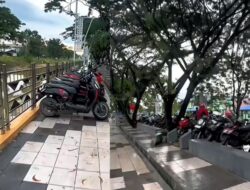 Warga Resah, Parkir Liar di Trotoar Samping Mall The Park Kendari Ganggu Akses Pejalan Kaki