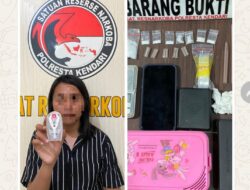 Wanita Muda di Kendari Diringkus Polisi Usai Edarkan Sabu
