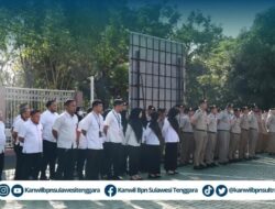 Apel Pagi BPN Sultra, Kepala Bidang Tekankan Pentingnya Kedisiplinan Kerja