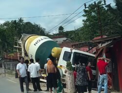 Mobil Molen Kalla Group Tabrak Gerai BRILink Warga di Konawe