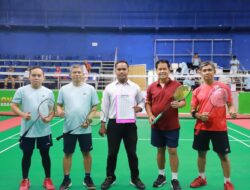 Ramaikan Lomba Menembak HUT Kemerdekaan RI Ke-80 di Brimob, Kakanwil BPN Sultra Beri Apresiasi