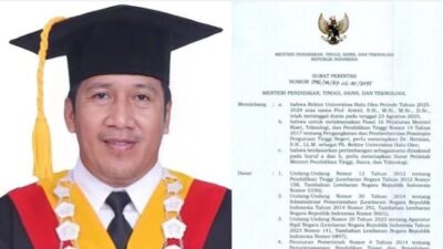 Dr Herman Ditunjuk sebagai Plt Rektor Universitas Halu Oleo