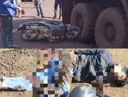 Seorang Pria Dillindas Truck Perusahaan PT VDNI di Morosi, Kaki Putus