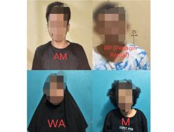 Empat Pelaku Pencurian Kios Milik Warga Morosi Diamankan Polisi