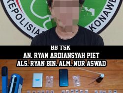 Miliki 55 Saset Sabu, Pria Asal Wawotobi Diringkus Polisi
