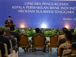 Hadiri Pengukuhan Kepala BI Sultra, Gubernur Harapkan Edwin Permadi Membawa Semangat Baru Perkuat Sinergi