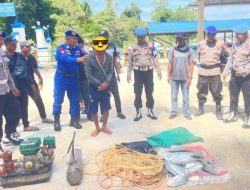 Polisi Amankan Nelayan Hendak Bom Ikan di Perairan Toronipa Konawe