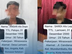 Polresta Kendari Amankan Dua Pelaku Spesialis Curanmor, Telah Beraksi di 58 Titik Wilayah