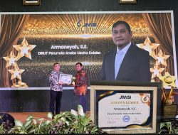 Dianugerahi Golden Leader JMSI 2026, Dirut Perumda Kolaka Armansyah Ucapkan Terima Kasih