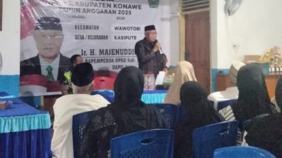 Reses di Wawotobi, Majenuddin Prioritaskan Pembenahan Sanitasi dan Drainase