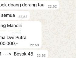 Viral!! Muncul Percakapan Chat Suami Wali Kota Siska Karina Imran Diduga Minta Uang hingga Ratusan Juta Rupiah