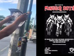 Seorang Warga Tempel Stiker Tolak Boti-LGBT di Kawasan Eks MTQ Kendari