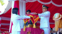 Paskibraka Sukses Kibarkan Sang Merah Putih di HUT ke-81 RI,  Bupati Irham Kalenggo beri Apresiasi