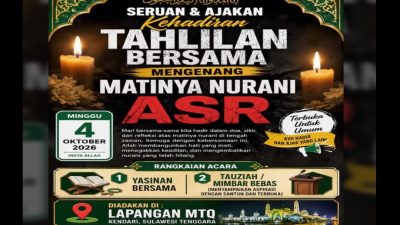 Viral di Medsos, Beredar Seruan Tahlilan “Mengenang Matinya Nurani ASR” di Kendari