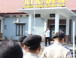 Apel Pagi Kanwil BPN Sultra, Achmad Tekankan Disiplin dan Tanggung Jawab Pegawai