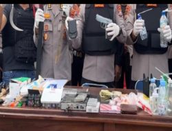 Aparat Gabungan Gerebek Sarang Narkoba di Kampung Salo Kendari, 11 Orang Diamankan dan Airsoft Gun Disita