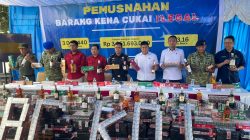 Bea Cukai Kendari Musnahkan 3 Juta Batang Rokok Ilegal, Selamatkan Rp3,05 Miliar Uang Negara
