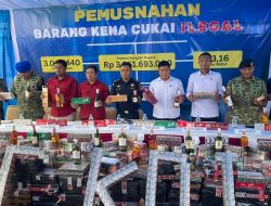 Bea Cukai Kendari Musnahkan 3 Juta Batang Rokok Ilegal, Selamatkan Rp3,05 Miliar Uang Negara